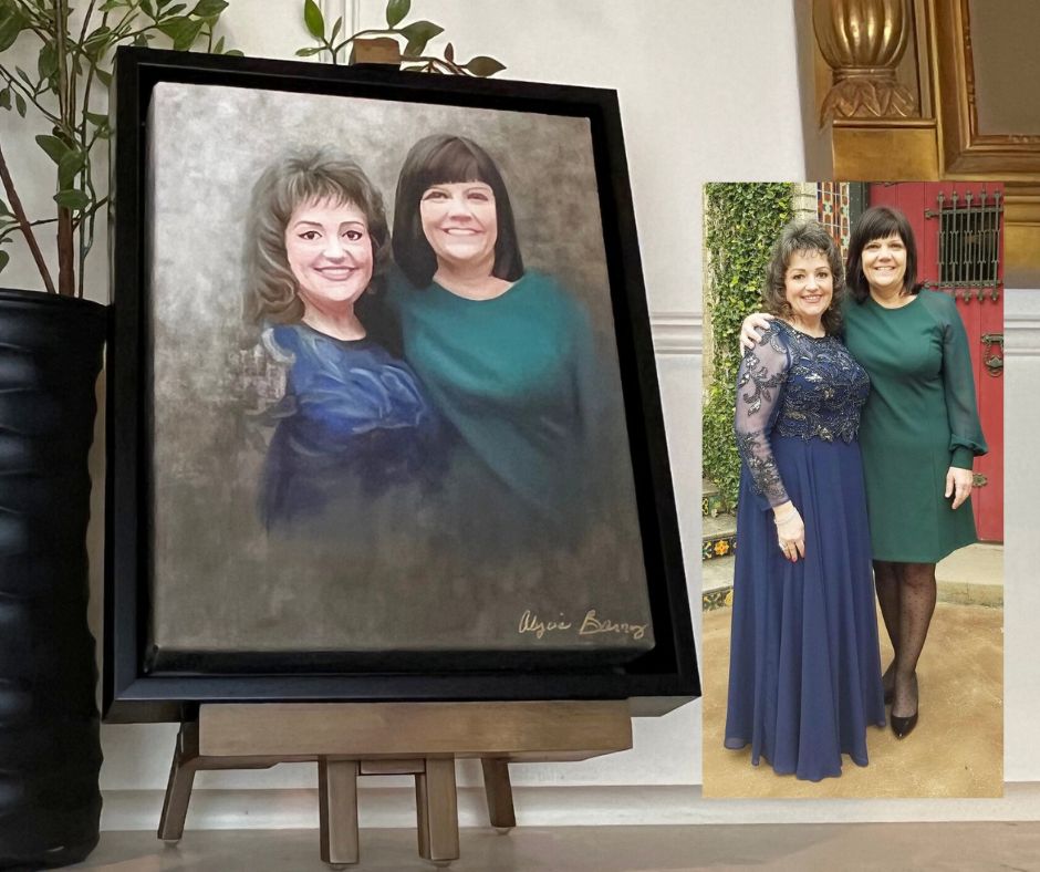 Custom Commission On Canvas FRAMED, Two Subjects