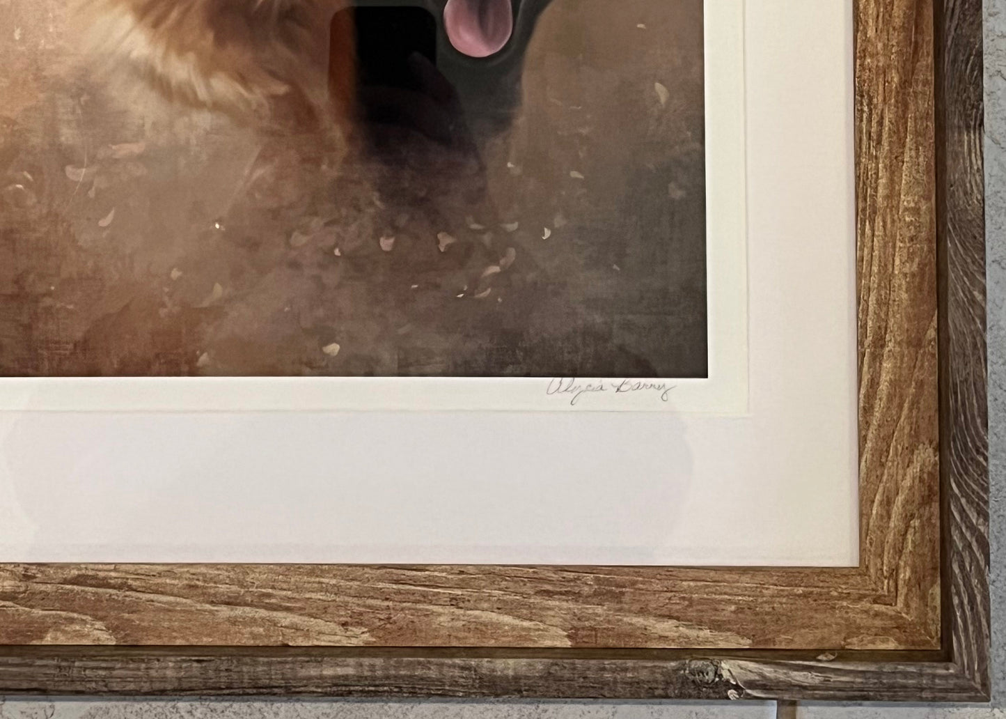 Custom Commission On Fine Art Paper MATTED & FRAMED, Two Subjects