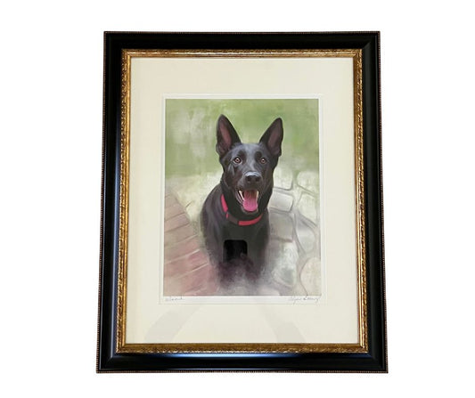 Custom Commission On Fine Art Paper - Framed